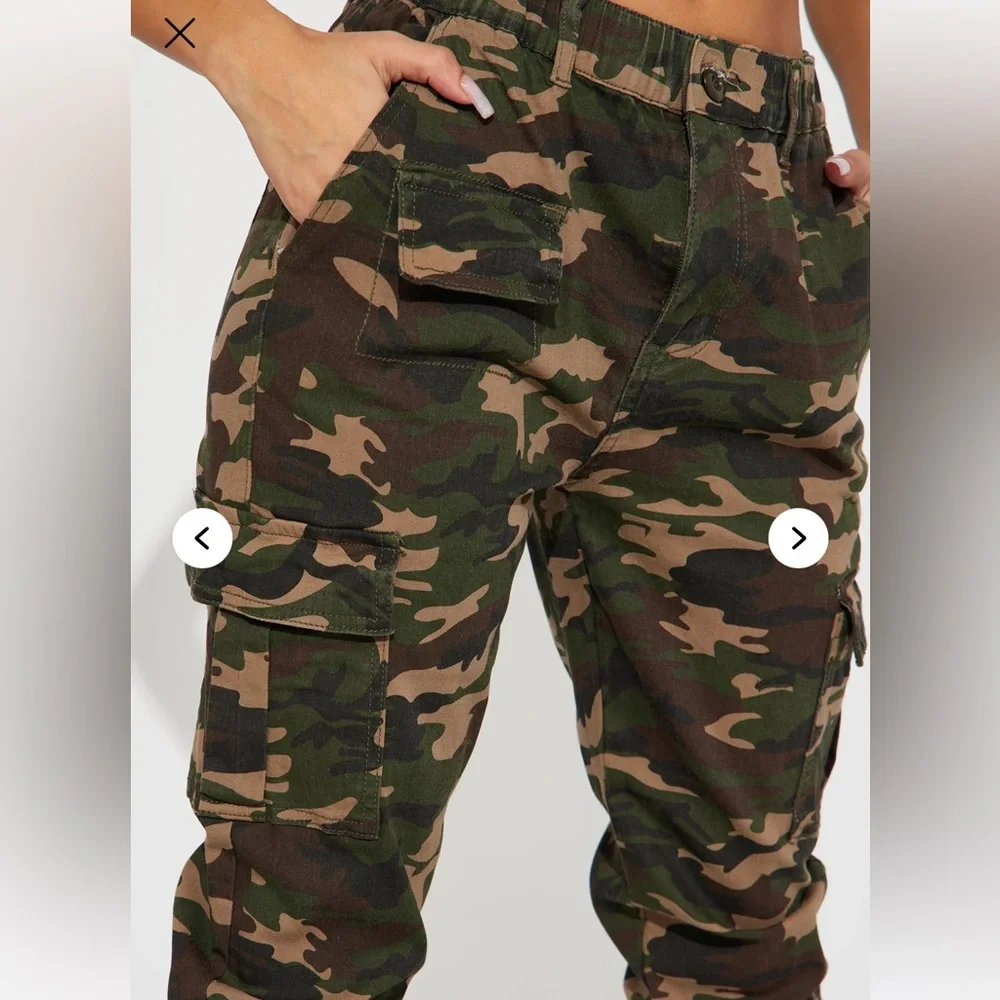 Camouflage Cargo Jogger Pants - Picture 2 of 7
